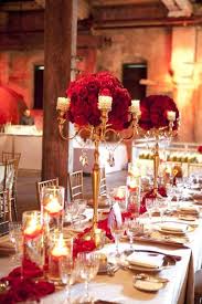 Toronto Wedding At The Fermenting Cellar By Art Haus Foto Gold Wedding Reception Red Gold Wedding Wedding Reception Tablescapes