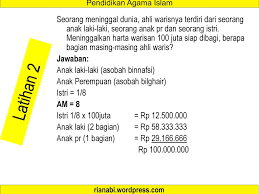 Soal dan jawaban asj kelas 12. Contoh Soal Warisan Dan Jawabannya