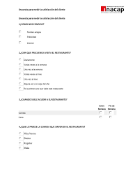 Conseguiremos con ello conocer el grado de satisfacción de nuestros clientes o también el rendimiento de nuestros. Encuesta Satisfaccion Del Cliente