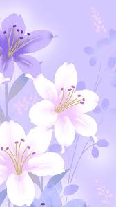 Paint Flowers Wallpaper Purple Flower Background Floral Iphone Flower Wallpaper