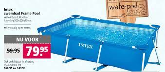intex zwembad frame pool aanbieding bij welkoop