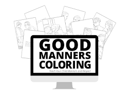 Download this adorable dog printable to delight your child. Good Manners Coloring Pages Homeschool Adventure