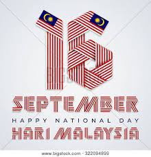 Malaysia national celebration poster vector template design illustration. September 16 Malaysia National Day Congratulatory Design Text Made Of Bended Ribbons With Malaysian Flag Elements English Translation Of Malaysian Title Malaysia Day Vector Illustration Poster Id 322094899