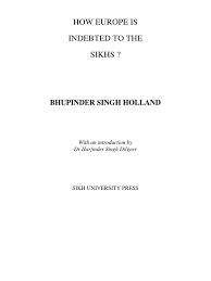 How Europe Is Indebted To Sikhs | PDF ...