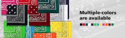 In california,if you live on the ghetto side of town and there's a lot gangs activities going, the best colors to stay away from are red and blue. Amazon Com Blulu 6 Pieces Paisley Bandanas Assorted Cowboy Bandanas Unisex Novelty Print Head Wrap Scarf Wristband For Adults And Kids Assorted Green Clothing Shoes Jewelry