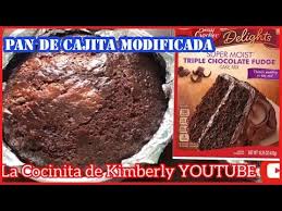 Como Hacer Un Pastel De Cajita Modificada Sabor Chocolate Youtube Cajas Para Pastel Receta Brownie De Chocolate Harina Para Pastel