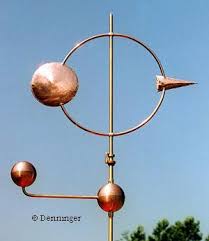 Denninger Cosmic Arrow Weathervane Modern Weather Vane Weather Vanes Modern Weather Vanes Metal Sculptures Garden