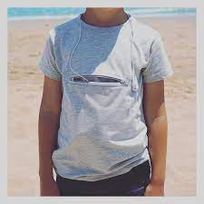 Kid S Crew Neck T Shirt With Secret Pocket Neck T Shirt Safety Clothing Travel Safety
