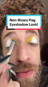 Replying to @Jegaysus Enby Look and Story! Non-Binary Flag Using: Norvina  Pro Pigment Artistry Palette No. VI (6) by Anastasia Beverly Hills  #nonbinarypride #nonbinarymakeup #abh #eyeshadowpalette ...