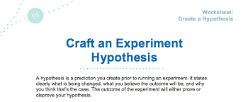 All scientific research must start from one or several for example, it is possible to distinguish between probabilistic and deterministic hypotheses. Design An Effective Hypothesis Optimizely Knowledge Base