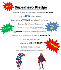 Superhero Pledge Superhero Classroom Theme Superhero Preschool Superhero Classroom