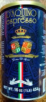aˈkino) is one of the most prominent families in the philippines because of their involvement in politics. D Aquino Caffe Italian Coffee Espresso 1lb Pack Of 1 Buy Online In Dominica At Dominica Desertcart Com Productid 149400284