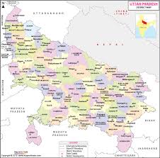 Uttar Pradesh District Map List Of Districts In Uttar Pradesh
