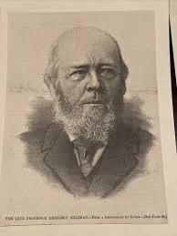 Professor Benjamin Silliman Yale University 1884 Harper's Weekly Sketch  Print