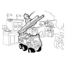 Het politiebureau, vrachtwagens, vliegtuigen en de brandweer en nog veel meer. Leuk Voor Kids Kleurplaat Lego Brandweerwagen Lego Kleurplaten Lego Kleurplaten
