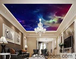 Galaxy Night Sky Star Light Wallpaper Wall Decals Wall Art Print Business Kids Wall Paper Nursery Mural Home Decor Re Ceiling Murals Wall Wallpaper Sky Ceiling
