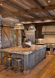 A rustic farmhouse kitchen in bozeman, montana features caesarstone raw concrete countertops, while the island is reclaimed oak with a clear sealer. 20 Brilliant Rustic Farmhouse Kitchen Island Ideas