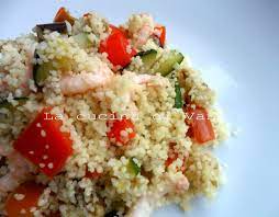 Leggi consigli, ingredienti, tempi e modalità di preparazione delle nostre gustosissime ricette con le zucchine. Insalata Di Cous Cous Con Gamberetti E Verdure