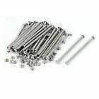 M5 X 100mm Photo Albums Aluminum Binding Screw Post Silver Tone 30pcs Photo Album Screw Posts Things To Sell