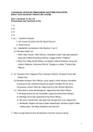 Jawapan Buku Teks Sejarah Tingkatan 2 Bab 6