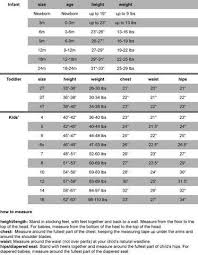 general size chart yo baby india