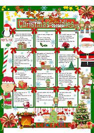 See more ideas about christmas riddles, christmas fun, christmas activities. Christmas Riddles Key English Esl Worksheets For Distance Learning And Physical Classrooms Super Teacher Worksheets Christmas Riddles Teacher Worksheets
