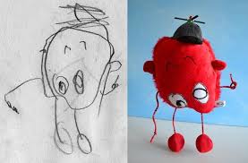 A Website That Takes Children S Drawings And Turns It Into A Plushie Kunst Fur Kinder Kinder Zeichnen Spielzeug