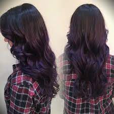 Ig Hairbynickyz Black Violet Hair Color Color Melt Balayage Sombre Into Amethyst Violet Purple H Balayage Hair Dark Short Dark Purple Hair Color Melt Balayage
