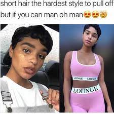 Dopl3r Com Memes Short Hair The Hardest Style To Pull Off But If You Can Man Oh Man Lounge Lounge Lounge