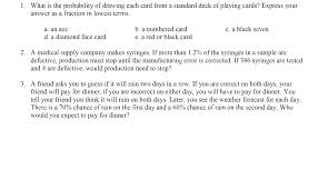 The value of the rewards. 1 What Is The Probability Of Drawing Each Card From Chegg Com