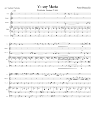 Yo soy de un pueblo sencillo. Yo Soy Maria Sheet Music For Piano Flute Contrabass Mixed Trio Musescore Com