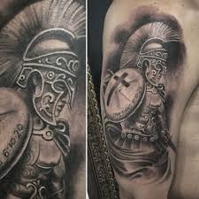 Pin By Jason Tolson On Tattoo Gladiator Tattoo Soldier Tattoo Warrior Tattoos