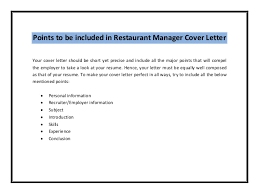 The following guides will show you how to write a variety of different cover letter formats and types: Restaurant Manager Cover Letter Sample Pdf