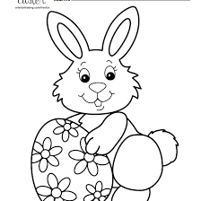0 easter bunny with eggs. Easter Rabbits Coloring Pages Coloring Home