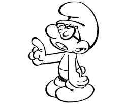 Papa smurf, the leader of the smurfs. Pictures Of The Smurfs Coloring Home
