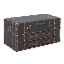 Find the perfect home furnishings at hayneedle, where you can buy online while you explore our room designs and curated looks for tips, ideas & inspiration to help you along the way. Ridge Road D Eacute Cor Uma Rectangular Trunk Style Coffee Table In Dark Blue Bed Bath Beyond