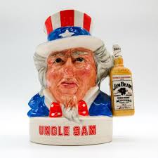 Sold at Auction: Royal Doulton and Jim Beam Bourbon Whiskey Jug, Uncle Sam