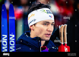 Le Grand Bornand, France. 21st Dec, 2025. Eric Perrot (France) 2nd place,  Men 15 Km Mass Start during the BMW IBU World Cup, Annecy