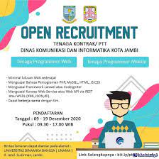 Temukan berbagai lowongan pekerjaan yang saat ini tersedia di oto group. Lowongan Kerja Universitas Dinamika Bangsa Desember 2020