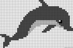 Dolphin Perler Bead Pattern Cross Stitch Cross Stitch Embroidery Cross Stitch Animals