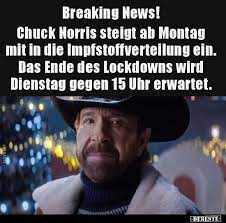 Chuck norris will make your hair grow faster than rogaine. Breaking News Chuck Norris Steigt Ab Montag Mit In Die In 2021 Witze Lustig Chuck Norris Spruche Dumme Lustige Bilder