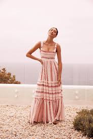 Jamais Maxi Dress Orange Tigerlily Tiered Maxi Dress Dresses Maxi Dress