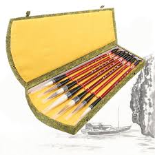 1set 7pcs Chinese Brush Pen Traditional Calligraphy Drawing Writing Painting Stationery From Computers Office On Banggood Com Chinese Brush Calligraphy Drawing Brush Pen