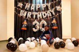 An oversized painting or photograph will command attention and set the tone in a. Birthday Decoration For Husband S Birthday At Home In Pune