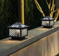 Amazon.com: Solar European Style Post Lights Glass Lamp ...