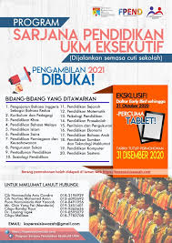 Pusat kembangan pendidikan centre of educational extension or better known as pkp is an entity of universiti kebangsaan malaysia. Permohonan Kemasukan Program Sarjana Pendidikan Ukm Eksekutif Ambilan 2021 Edu Bestari