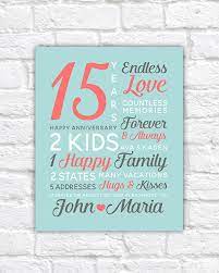 Personalized Anniversary Gifts Wedding Date Canvas Art 15th Etsy In 2021 Personalized Anniversary Gifts Personalized Anniversary 15 Year Anniversary