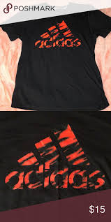 Black And Red Adidas T Shirt Women S Adidas T Shirt Adidas Shirts Adidas Men
