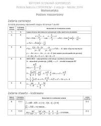 Podziel się tym arkuszem ze znajomymi: Probna Matura 2016 Z Operonem Matematyka Poziom Rozszerzony Klucz Odpowiedzi