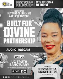 Join us this Sunday as we celebrate 51 years of UFBL and dive into the  topic, “Built for Divine Partnership,” with Rev Sheila. We're here to stay!  See you at 10:30 am.